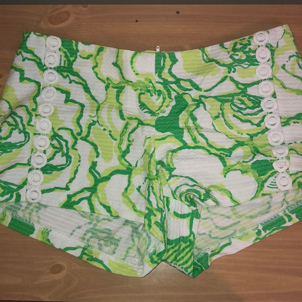 Green and white Lilly Pulitzer Shorts